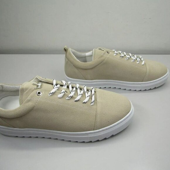 NEW MARTIN VALEN Low Top Suede Sneakers Size 13 Comfort Beige Round-Toe Casual - Picture 5 of 9